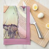 サロメアルフォンスミュシャ キッチンタオル (四つ折り)