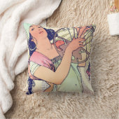 サロメアルフォンスミュシャ クッション (ブランケット)