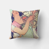 サロメアルフォンスミュシャ クッション (裏面)