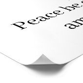 サロメピースシンボル&瞑想マントラ ポスター (角)