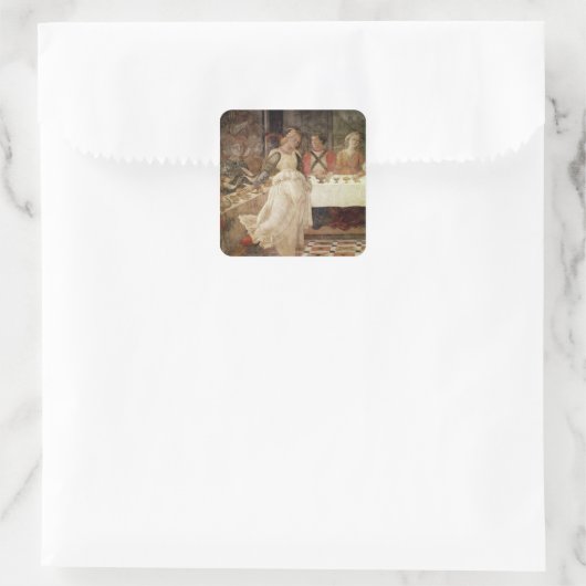 サロメ踊りザヘロデの饗宴 スクエアシール (バッグ)