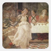 サロメ踊りザヘロデの饗宴 スクエアシール (正面)