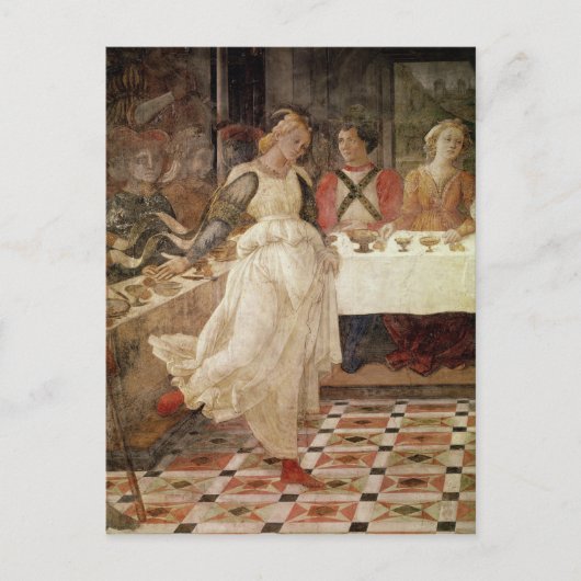 サロメ踊りザヘロデの饗宴 ポストカード (正面)