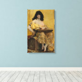 サロメ(女性ポートレート)（byアンリ・レグノー） キャンバスプリント (インサイチュ (ウッドフロア))