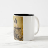 サロメ(女性ポートレート)（byアンリ・レグノー） ツートーンマグカップ (正面右)