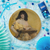 サロメ(女性ポートレート)(byアンリ・レグノー) ペーパープレート (パーティー)