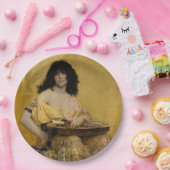 サロメ(女性ポートレート)(byアンリ・レグノー) ペーパープレート (パーティー)