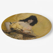 サロメ(女性ポートレート)(byアンリ・レグノー) ペーパープレート (アングル)
