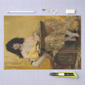 サロメ(女性ポートレート)（byアンリ・レグノー） 薄葉紙 (クラフト)