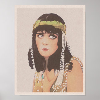 サロメ(1918) – ナイルの金箔のユリ ポスター