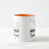 サロランニングッド選手に気を取られやすいの犬 マグカップ (中央)