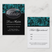 サロンおよびスパの名刺 予約カード (正面/裏面)