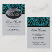 サロンおよびスパの名刺 名刺 (正面/裏面)