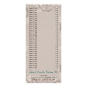 サロンおよびスパサービスパンフレットのラック・カード ラックカード (裏面)