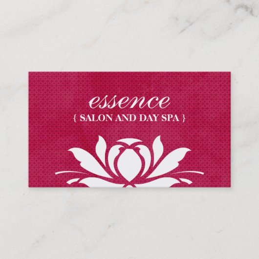 サロンおよび日のスパの名刺 名刺 (正面)