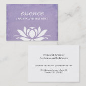 サロンおよび日のスパの名刺 名刺 (正面/裏面)