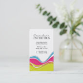 サロンおよび美学の名刺 予約カード (スタンド正面)