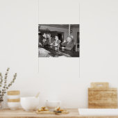 サロンでの土曜の夜, 1937.ヴィンテージ写真 ポスター (キッチン)