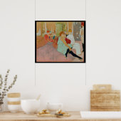 サロンで1894年Rue des Moulins ポスター (キッチン)