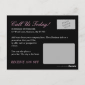 サロンとスパはがき ポストカード (裏面)