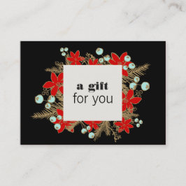 サロンとスパクリスマスホリデーギフト証明書 割引カード