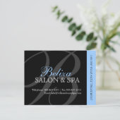 サロンとスパ広告のはがき ポストカード (スタンド正面)