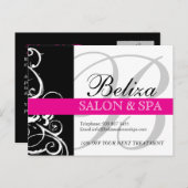 サロンとスパ広告のはがき ポストカード (正面/裏面)