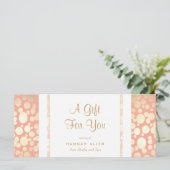 サロンとスパ金ゴールド円ギフト証明書 (スタンド正面)