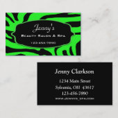 サロンとスパ 名刺 (正面/裏面)