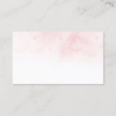 サロンのアポイントメントのメモの水彩画の花柄 予約カード (裏面)