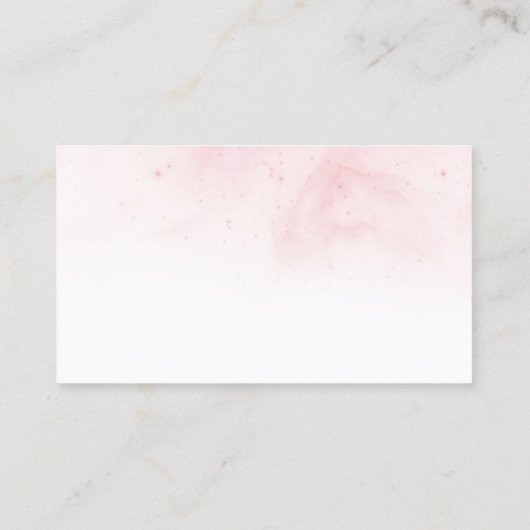 サロンのアポイントメントのメモの水彩画の花柄 予約カード (裏面)