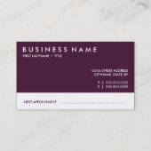 サロンのアポイントメントカード: emoのスタイル 予約カード (裏面)