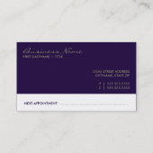 サロンのアポイントメントカード: emoのスタイル 予約カード (裏面)