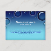 サロンのギフトカードスパは青泡立ちます 割引カード (裏面)