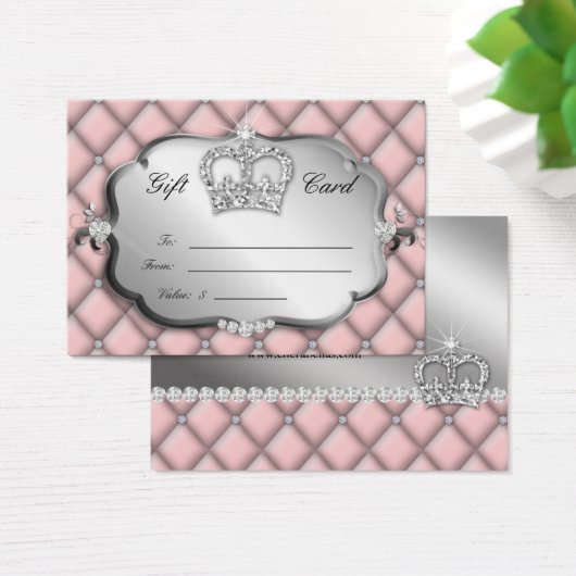 サロンのギフトカード房状のダイヤモンドの王冠 (デスク)