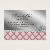 サロンのギフトカード房状のダイヤモンドの王冠 (裏面)