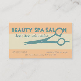 サロンのクリエイティブのはさみ 予約カード