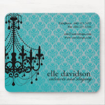 サロンのシャンデリアのマウスパッド