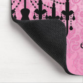 サロンのシャンデリアのマウスパッド マウスパッド (コーナー)