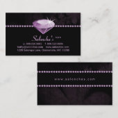 サロンのスパの名刺のデキセドリン錠のラインストーン 名刺 (正面/裏面)