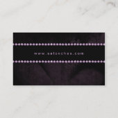 サロンのスパの名刺のデキセドリン錠のラインストーン 名刺 (裏面)