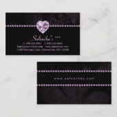 サロンのスパの名刺のデキセドリン錠のラインストーン 名刺 (正面/裏面)