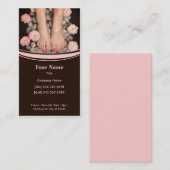 サロンのスパの名刺 名刺 (正面/裏面)