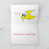 サロンのゼブラおもしろい誕生日。 カード (内部)