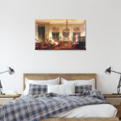 サロンのプリンセスマティルドボナパルト キャンバスプリント (インサイチュ (寝室))