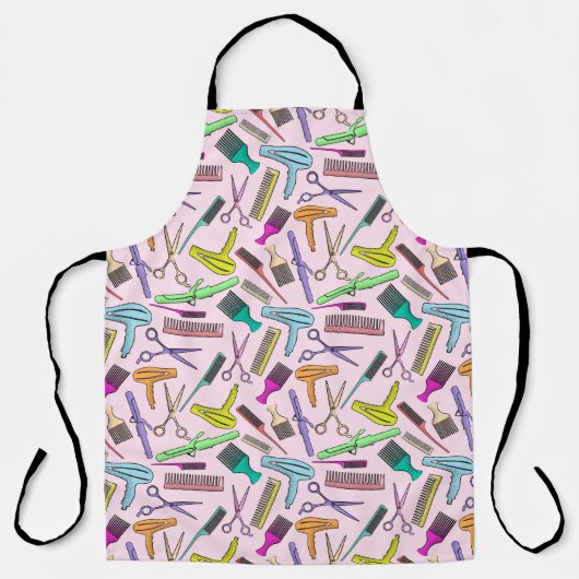 サロンのヘアカット理容師 エプロン (正面)