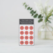 サロンのロイヤリティの名刺のスタンプカード ロイヤリティカード (スタンド正面)