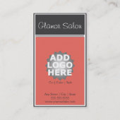 サロンのロイヤリティの名刺のスタンプカード ロイヤリティカード (裏面)