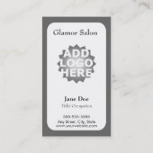 サロンのロイヤリティの名刺のパンチカード ロイヤリティカード (裏面)