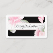 サロンのヴィンテージの花のロイヤリティのパンチカード ロイヤリティカード (正面)